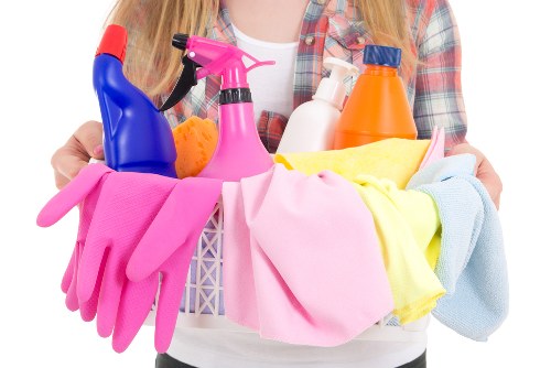 Professional cleaning of heavy curtains in a NW2 property