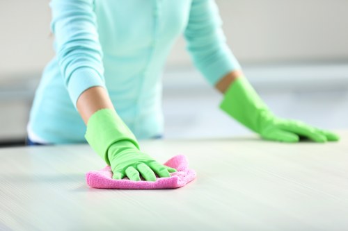 Local cleaning team handling regular cleaning in NW2