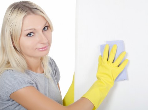 Local cleaners preparing a rented property in NW2 for check-out