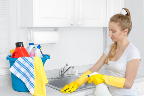 Detailed post-construction cleaning in a commercial property in NW2